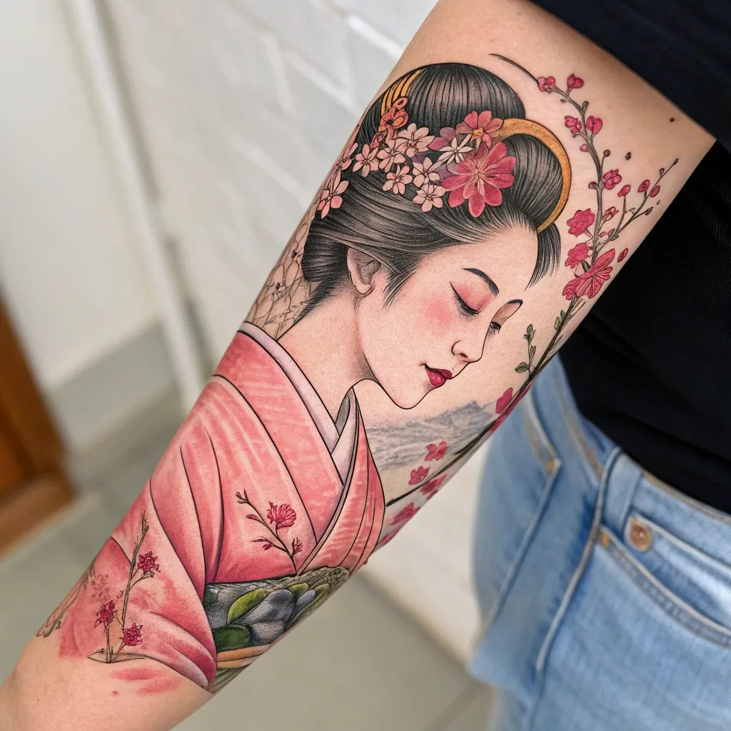 Geisha Tattoo Meanings & Symbolism: The Silent Storytellers