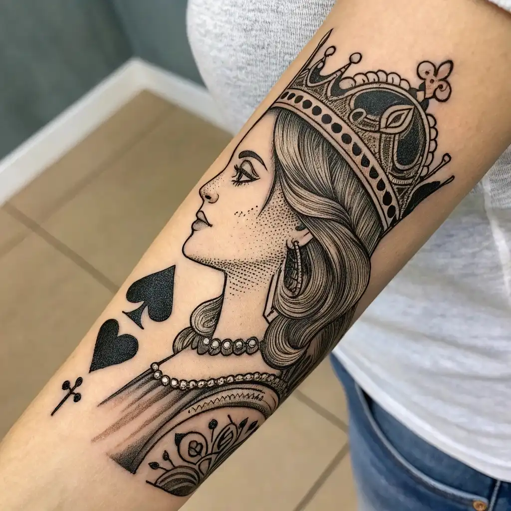 Queen of Spades Tattoo: Its Powerful Symbolism & Meanings