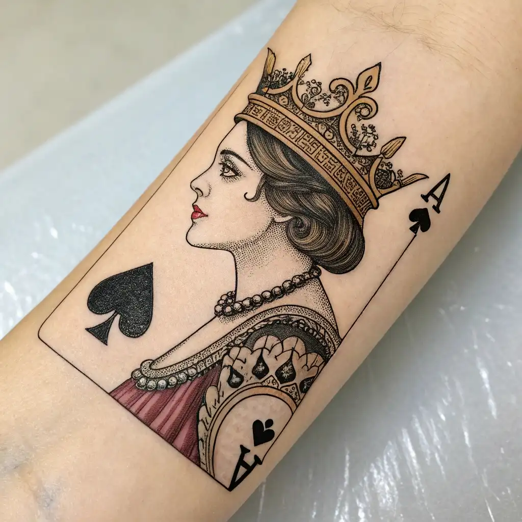 Queen of Spades Tattoo: Its Powerful Symbolism & Meanings