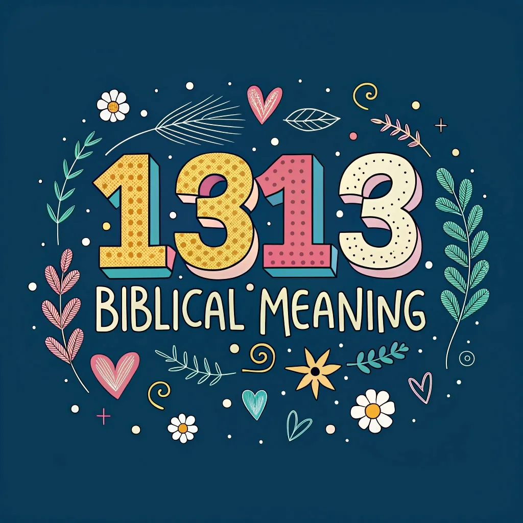 Biblical Significance of 1313: Symbolism and Life Lessons