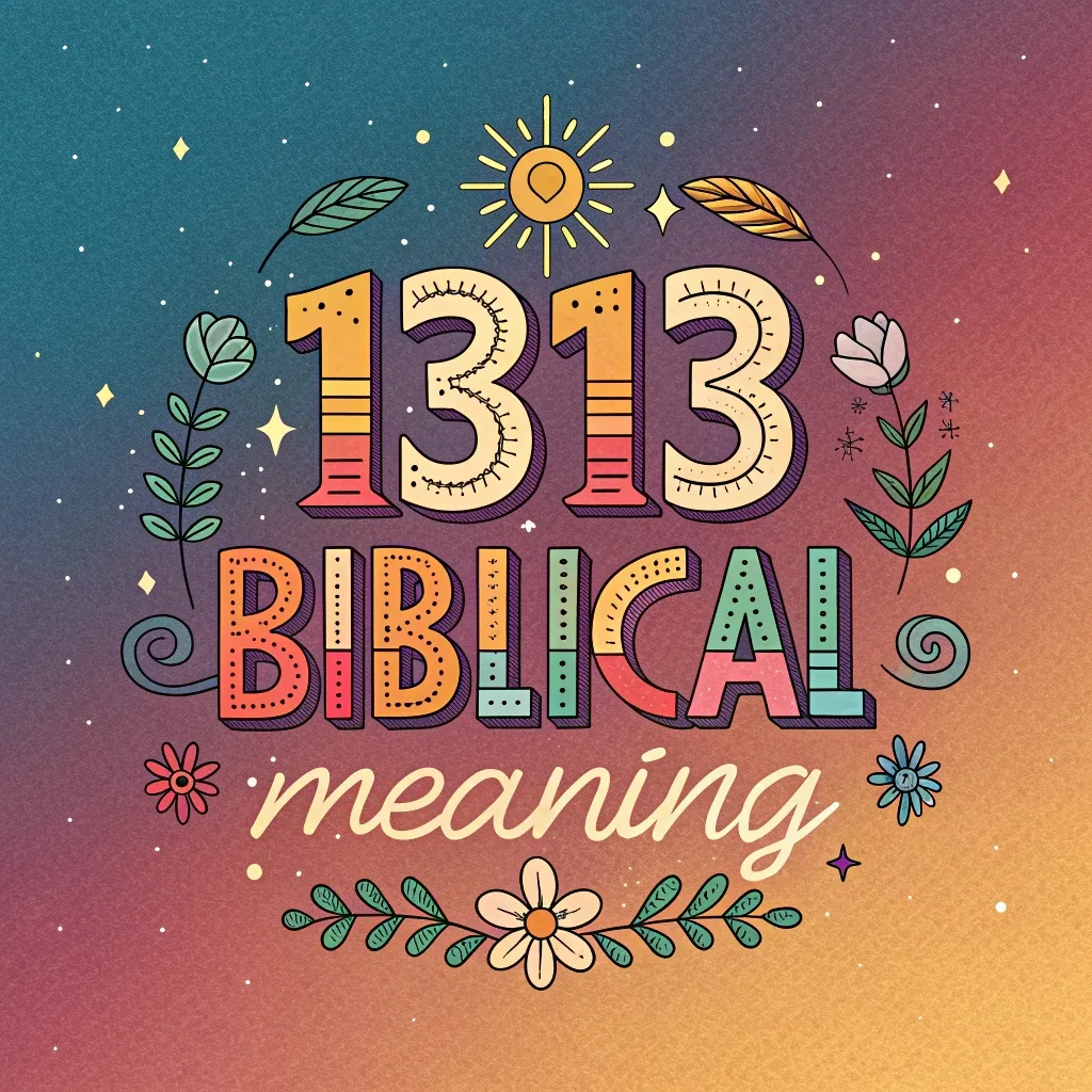 Biblical Significance of 1313: Symbolism and Life Lessons