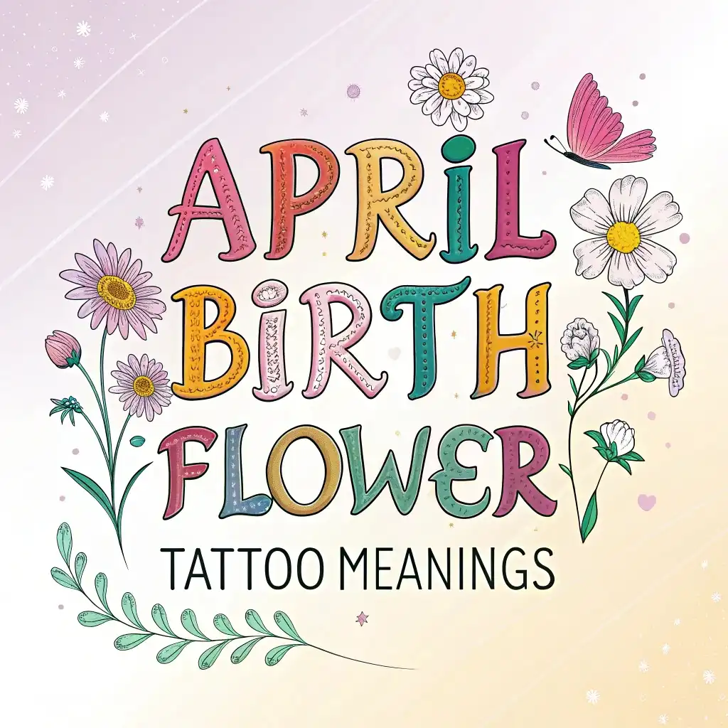 April Birth Flower Tattoo Meanings: Daisies & Sweet Peas