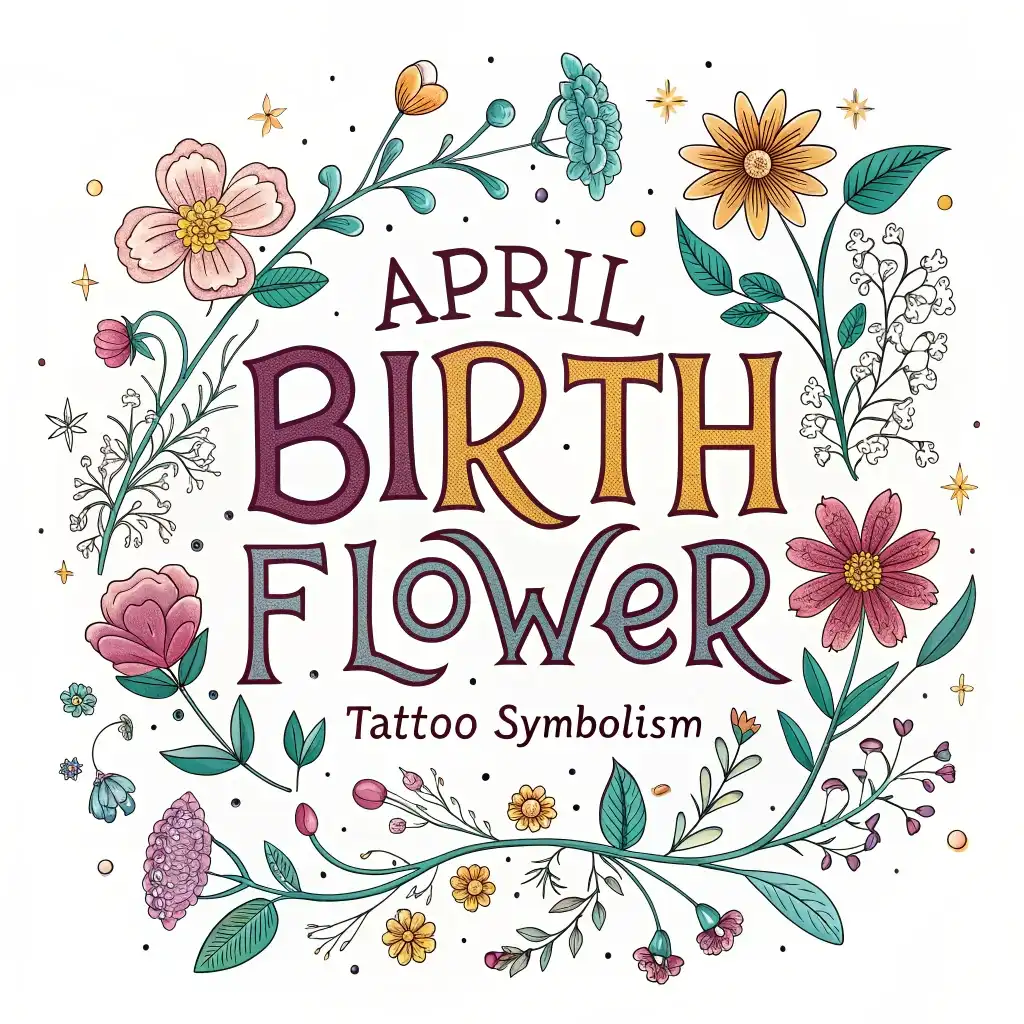 April Birth Flower Tattoo Meanings: Daisies & Sweet Peas