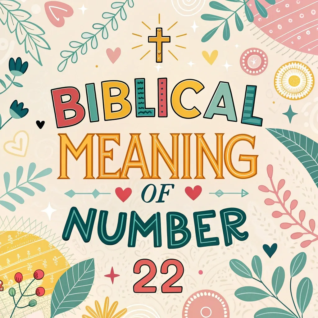 Biblical Significance of Number 22: Divine Order & Revelation