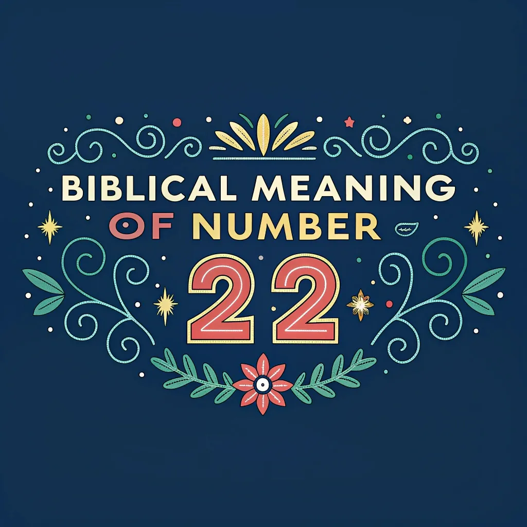 Biblical Significance of Number 22: Divine Order & Revelation