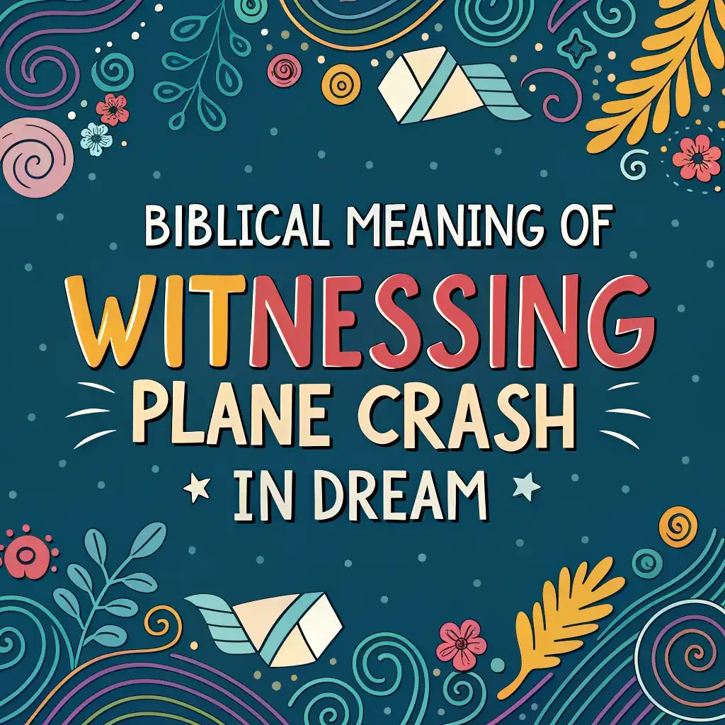 12 Biblical Meanings of Witnessing a Plane Crash in Dreams