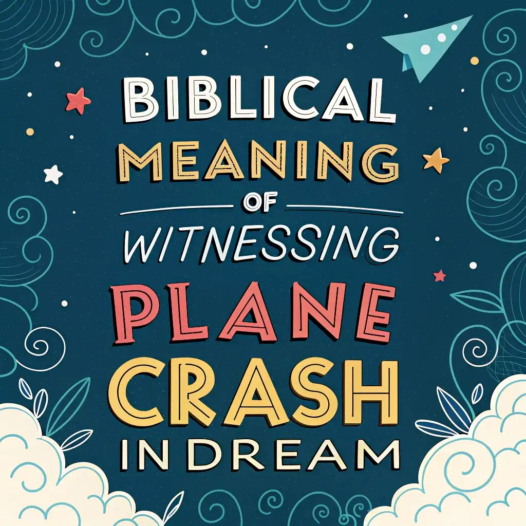 12 Biblical Meanings of Witnessing a Plane Crash in Dreams