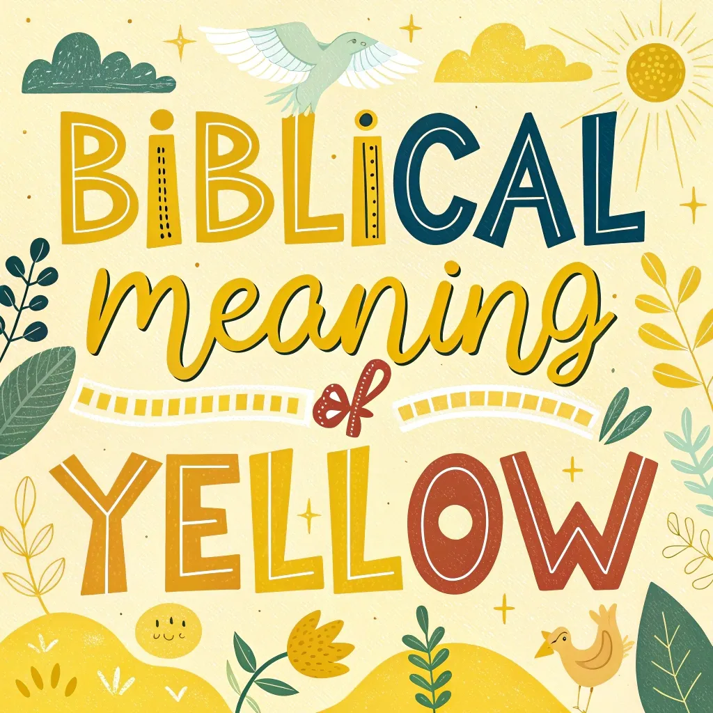 The Biblical Meaning of Yellow: A Symbol of Divine Glory