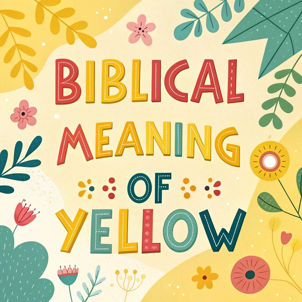 The Biblical Meaning of Yellow: A Symbol of Divine Glory