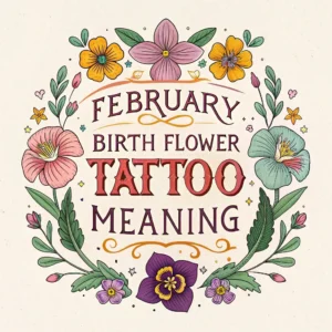 Read more about the article February Birth Flower Tattoo Meanings & Symbolism Explained