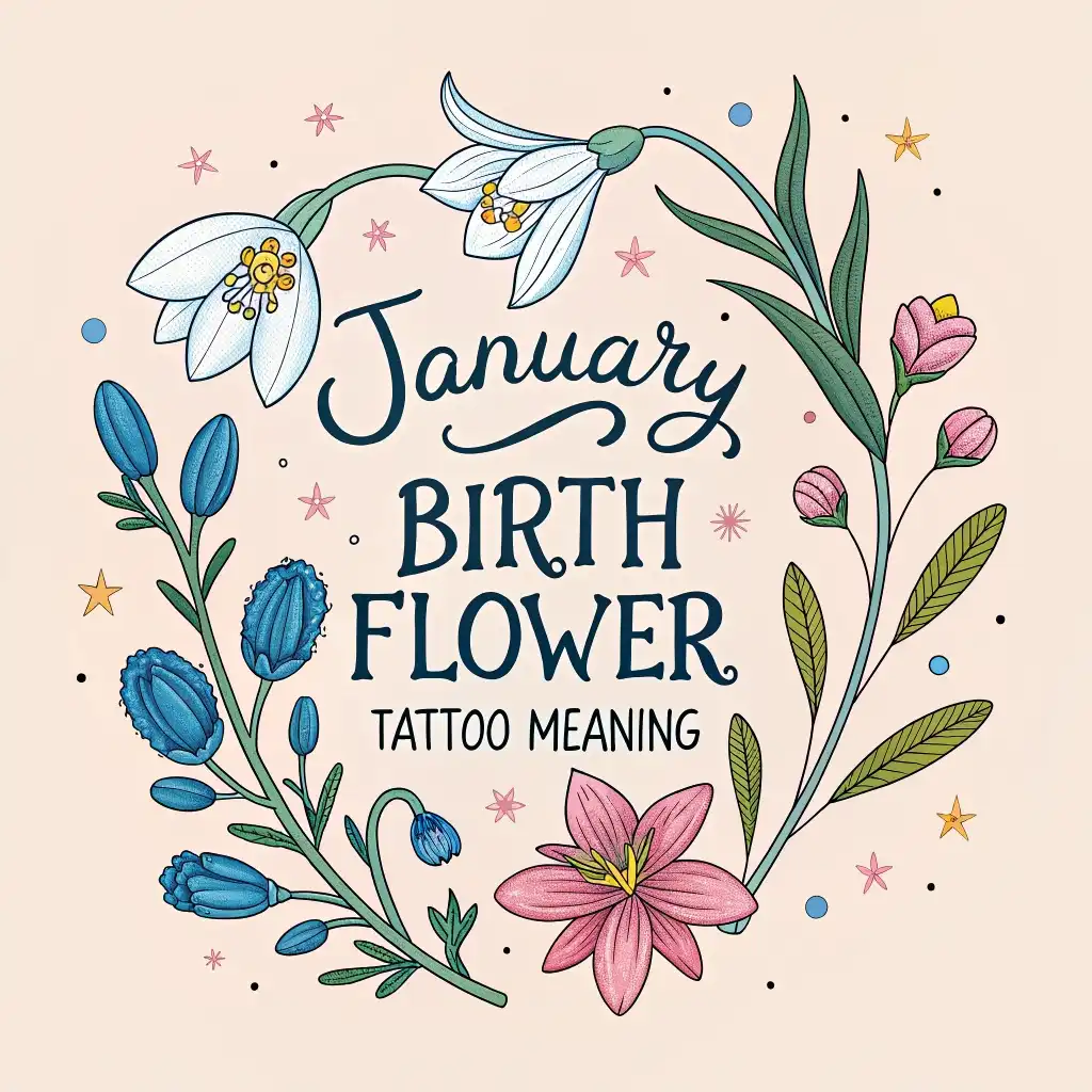 January Birth Flower Tattoos: Meanings & Symbolism Revealed