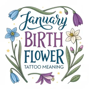 Read more about the article January Birth Flower Tattoos: Meanings & Symbolism Revealed