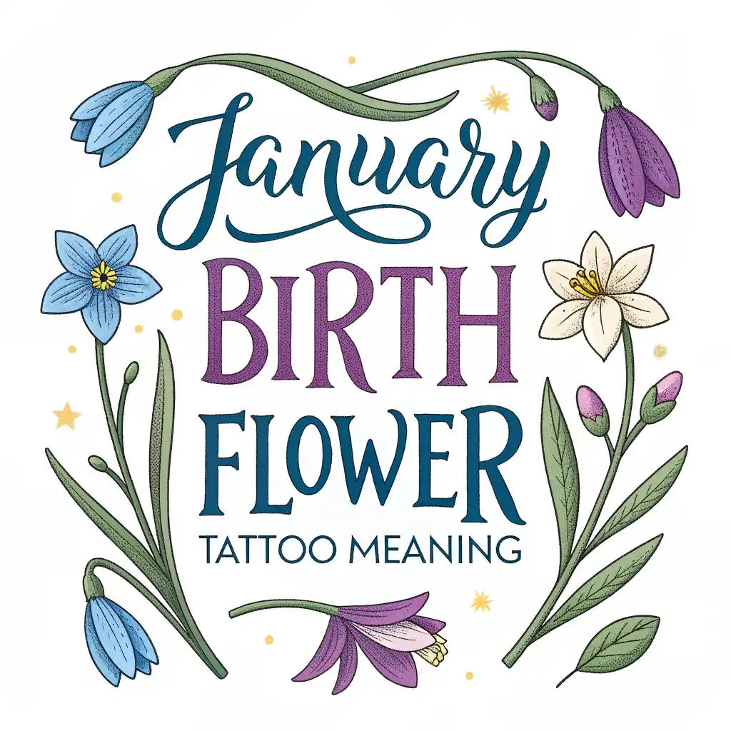 You are currently viewing January Birth Flower Tattoos: Meanings & Symbolism Revealed