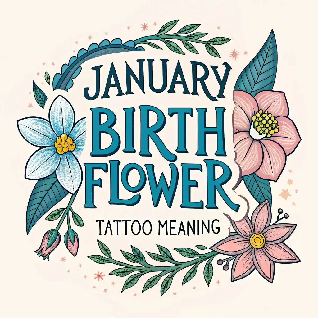 January Birth Flower Tattoos: Meanings & Symbolism Revealed