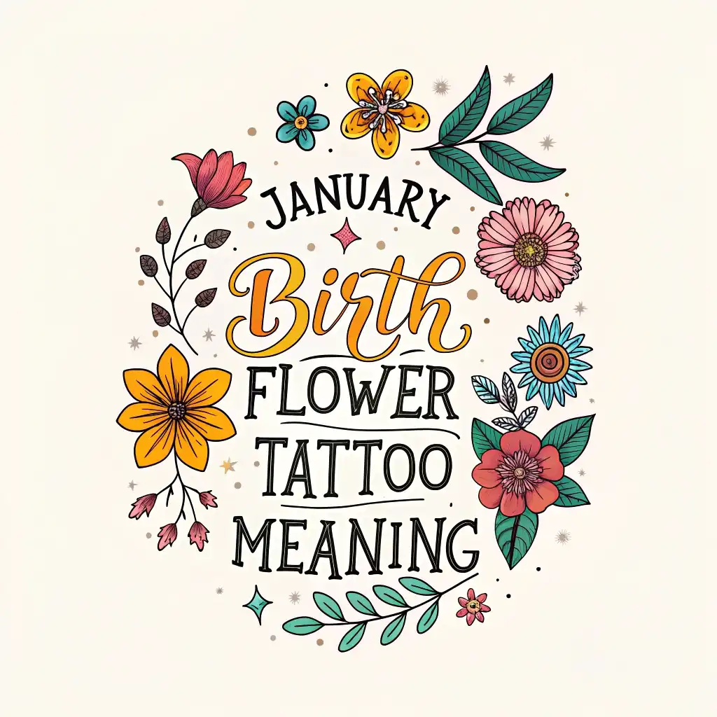 January Birth Flower Tattoos: Meanings & Symbolism Revealed