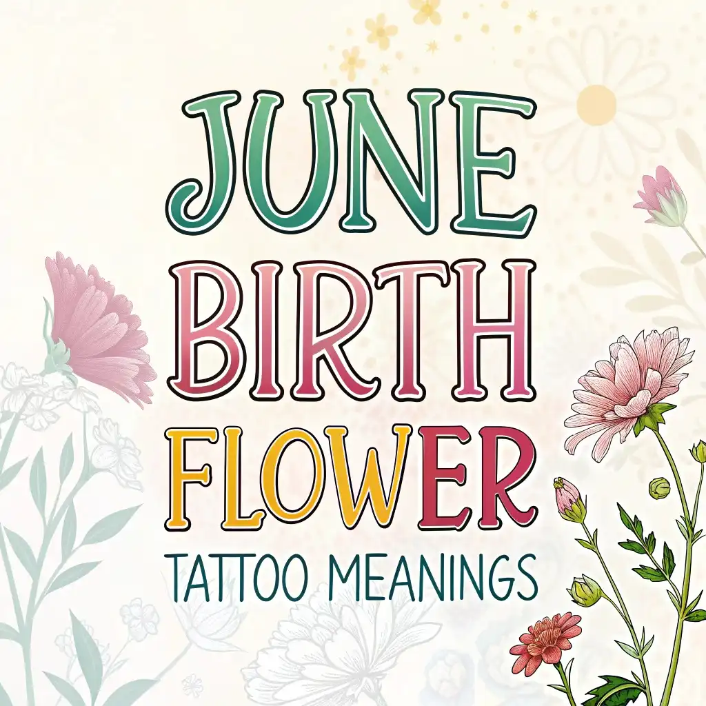 June Birth Flower Tattoo: Symbolism and Meanings Revealed