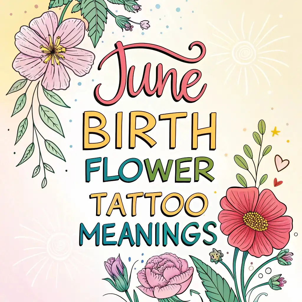 You are currently viewing June Birth Flower Tattoo: Symbolism and Meanings Revealed