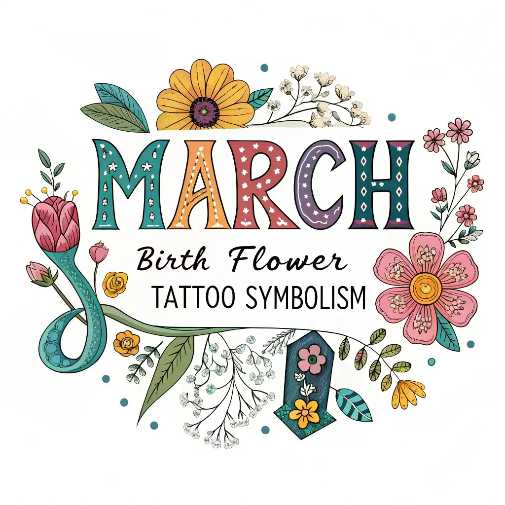 March Birth Flower Tattoo Symbolism: Daffodil & Jonquil