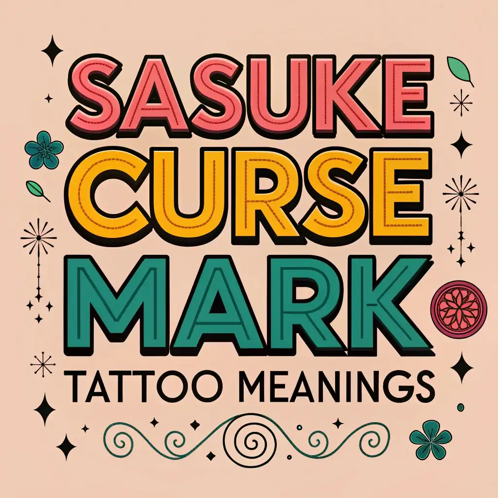 Sasuke Curse Mark Tattoo Meanings and Symbolism