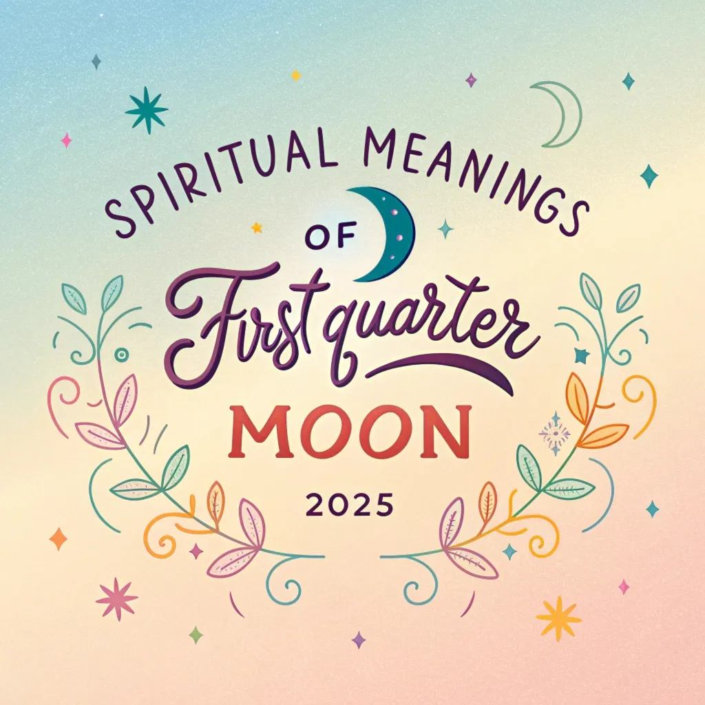 Spiritual Meanings of the First Quarter Moon in 2025