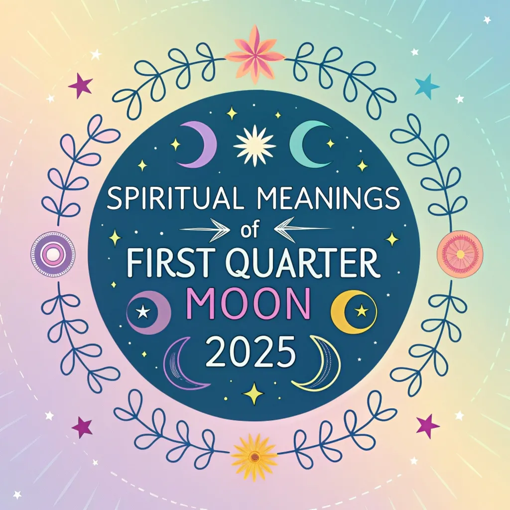 Spiritual Meanings of the First Quarter Moon in 2025