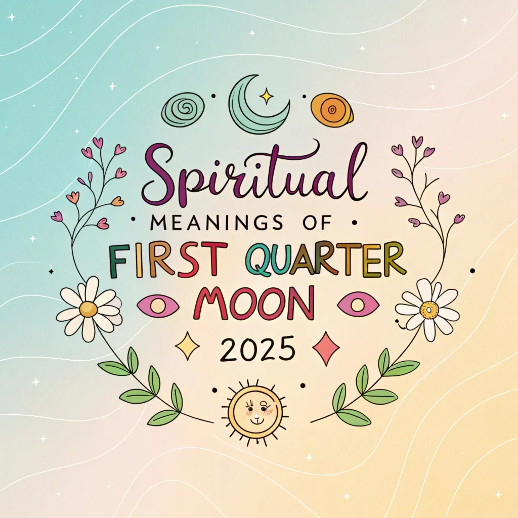 Spiritual Meanings of the First Quarter Moon in 2025