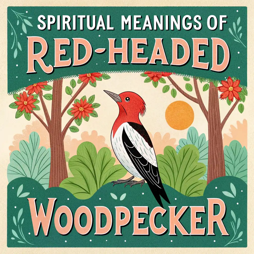 Spiritual Meanings & Symbolism of a Red-Headed Woodpecker