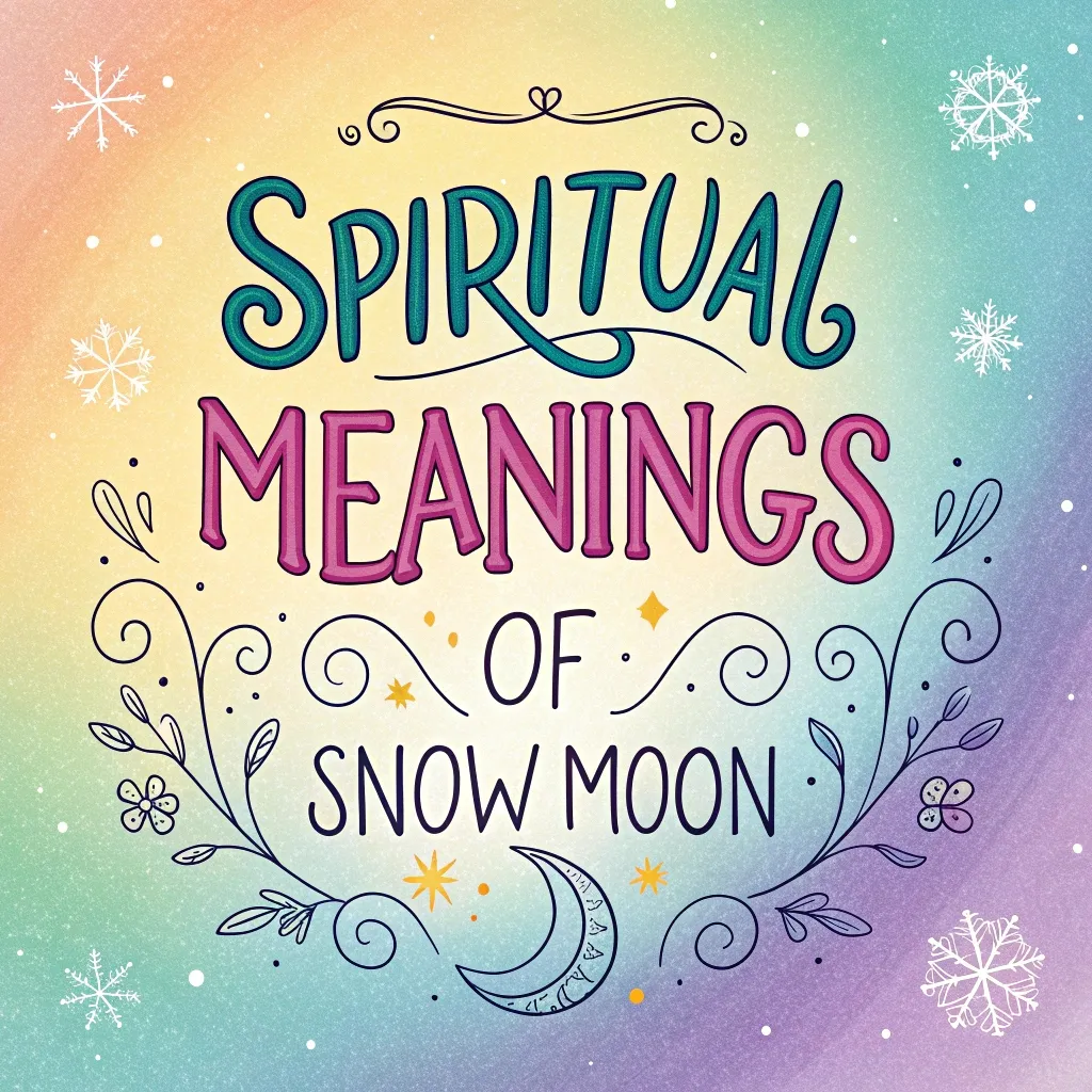 14 Spiritual Meanings of Snow Moon: Illuminating Insights