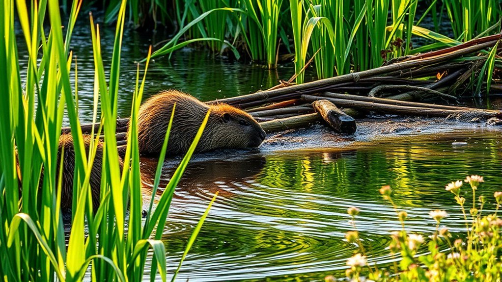 Beaver Symbolism & Meanings: Industry and Creative Foundations 2 beavers shape healthy ecosystems