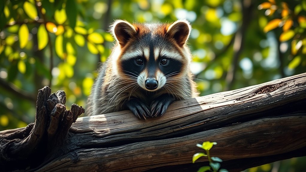 masks symbolize raccoon wisdom