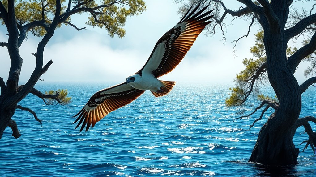 Osprey Symbolism & Meanings: Precision and Water Spirit 3 ospreys in mythology symbolism