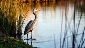 Read more about the article Great Blue Heron Symbolism & Meanings: Patience and Solitude