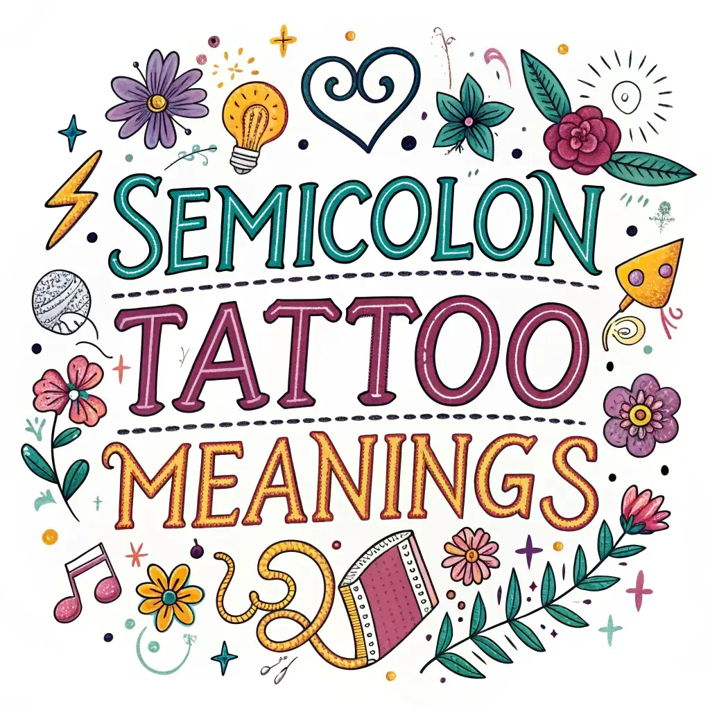 Semicolon Tattoo Meanings and Symbolism Explained