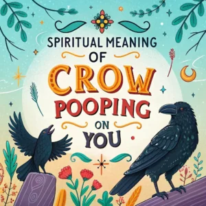 Read more about the article 15 Spiritual Meanings of Crow Pooping on You: Mystical Signs