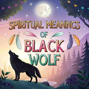 Read more about the article 13 Spiritual Meanings of the Black Wolf: Power and Mystery