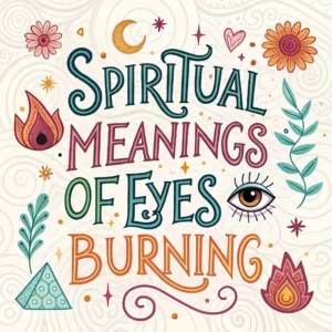 Read more about the article Spiritual Meanings of Eyes Burning: Insights & Messages