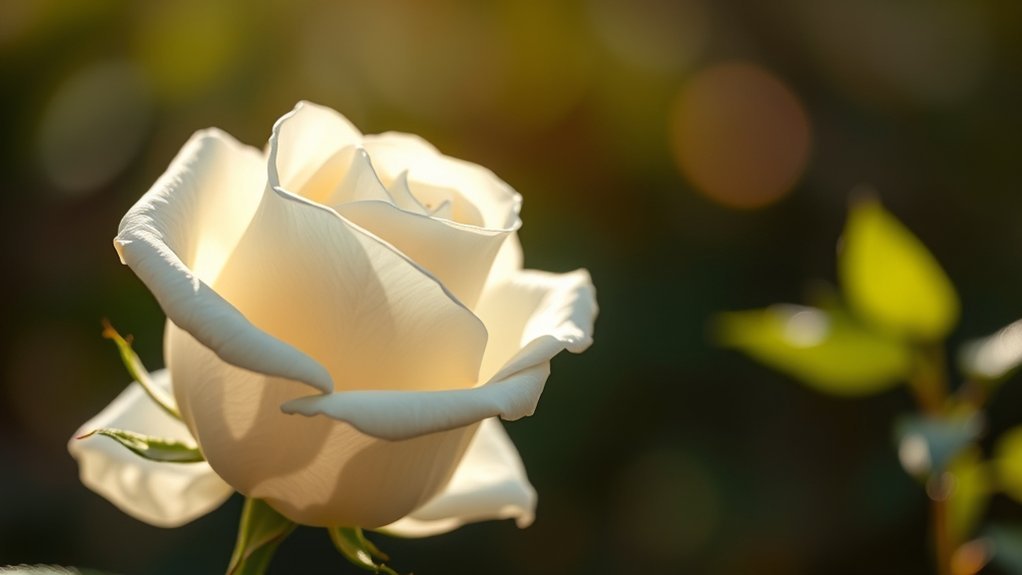 white roses symbolize remembrance