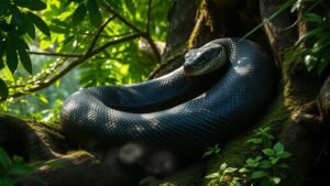 Read more about the article Black Anaconda Dream Meaning: Spiritual Symbolism